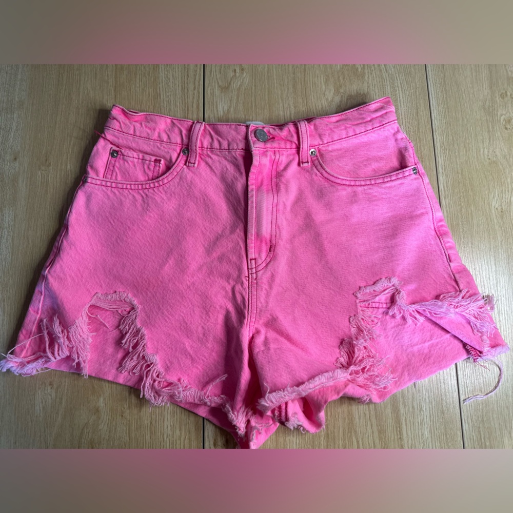 BDG Urban Outfitters Pink A-Line Denim Shorts